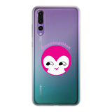 BurningMint® Cute Pink Girl Back Printed Transparent Soft Phone Case