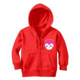BurningMint® Cute Emoji Girl 1 Classic Kids Zip Hoodie