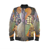BurningMint® Men Bomber Jacket With Klimpt Style Art