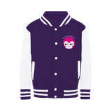 BurningMint® Smiley Girl Varsity Jacket