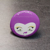 BurningMint™ Cute Novelty Badge: A Set of 3 | Cute Girl Pin Buttons [Handcrafted in USA!]