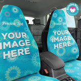 BurningMint™ Custom Car Seat Covers With Fireworks Design | Personalized Seat Covers for Vehicles | Car Seat Protectors | Holiday Gifts (Set of 2) [🎁 Free Shipping!]