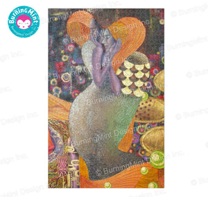 BurningMint® Handmade Jigsaw Puzzles of Surreal Painting Art In A Stylish Metallic Tint Box | Handcrafted Wooden Jigsaw Puzzles | Cardboard Jigsaw Puzzles | 5 Sizes to Choose From