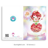 Valentine's Day Card for Singles & Couples | Blossoming with Love Card