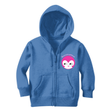 BurningMint® Cute Emoji Girl 1 Classic Kids Zip Hoodie