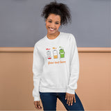 BurningMint® Personalized Long Sleeve Shirts | Cute Funny Shirts Sayings Charge Me | Gildan Unisex Sweatshirt