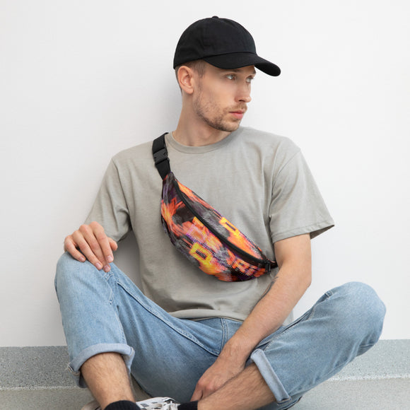 BurningMint™ Abstract Typography Fanny Pack