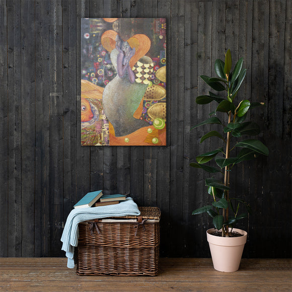 BurningMint® Canvas Art 24x36 | Inspired By Gustav Klimt's paintings (Free shipping!)