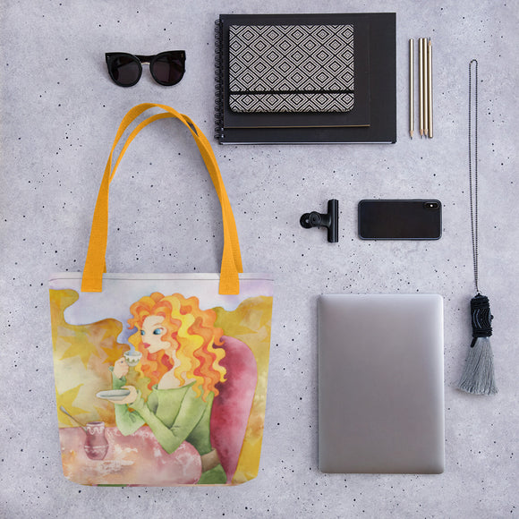 BurningMint®️ Tote bag with Gorgeous Illustration