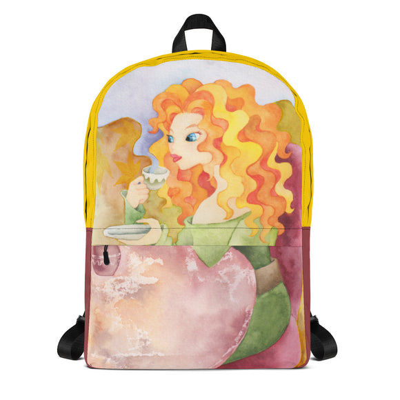 Colorful Backpack with Trendy Illustration