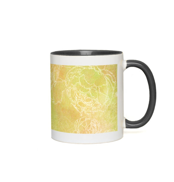 Springtime Accent Mugs, Floral Mug,  Ceramic Coffee Mug, Microwave Safe Mug, Dishwasher Safe Mug, Kitchen Decor, BurningMint™ Mug